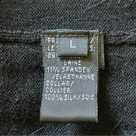 Lafayette 148 New York Sequined Embellished Cowl Neck Sleeveless Top Size L Wool - Picture 8 of 9